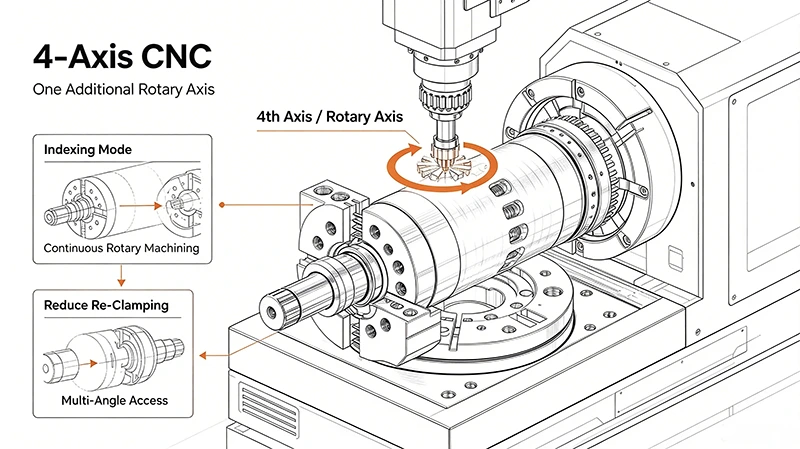 ¿Cuáles son las diferencias entre el mecanizado CNC de 3 ejes, 4 ejes y 5 ejes?